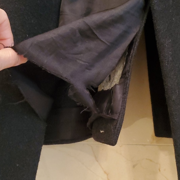 MEN'S BLACK WOOL RALPH LAUREN OVERCOAT COAT JACKET - Picture 8 of 8